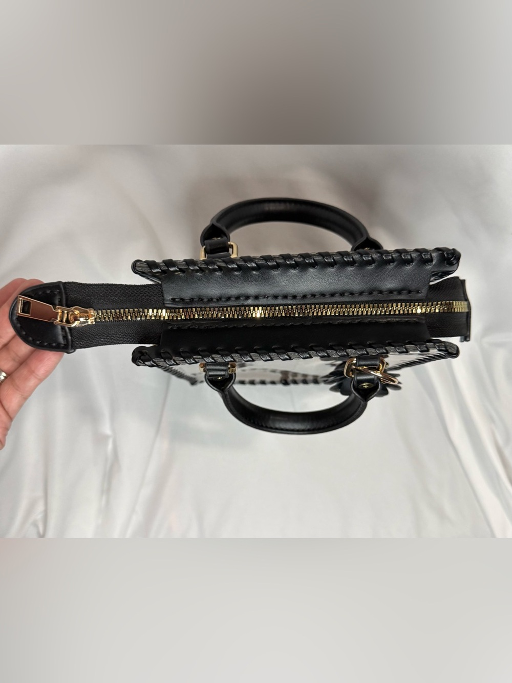 Upcycled Gucci Brown & Black Leather-Trim - Picture 4 of 4